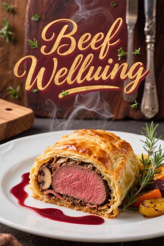 elegant beef wellington dish