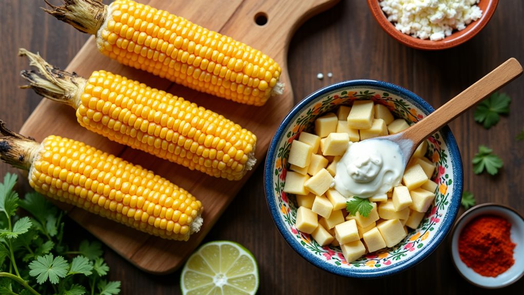 fiery mexican street corn