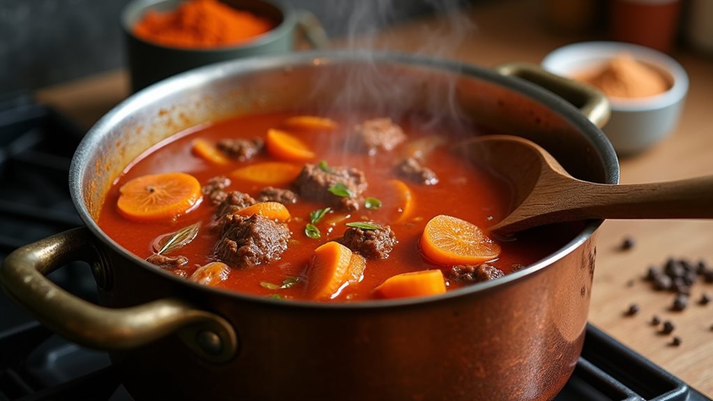 flavorful hungarian goulash preparation