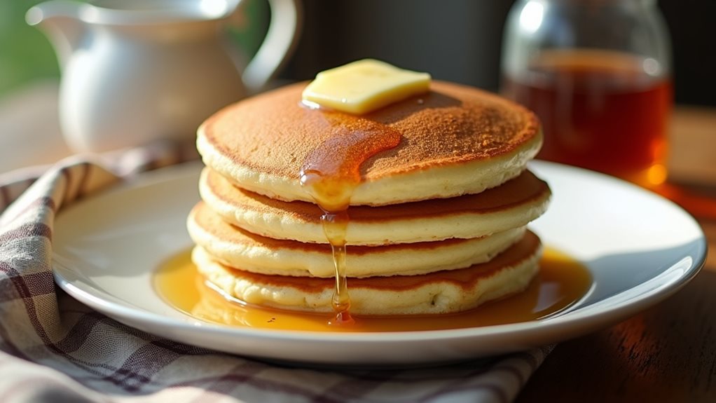 fluffy golden buttermilk pancakes