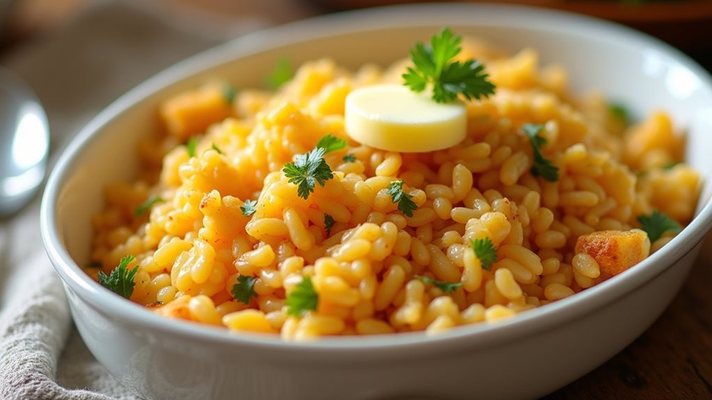 fluffy rice dish preparation