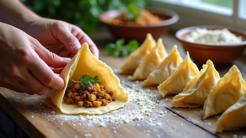 fragrant spiced lamb samosas