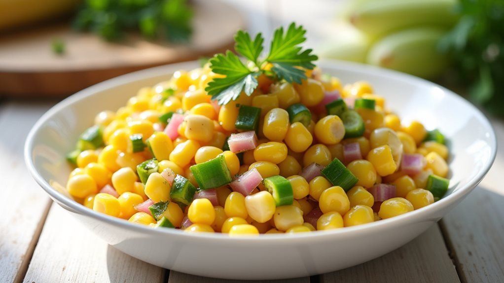 fresh and flavorful corn salad