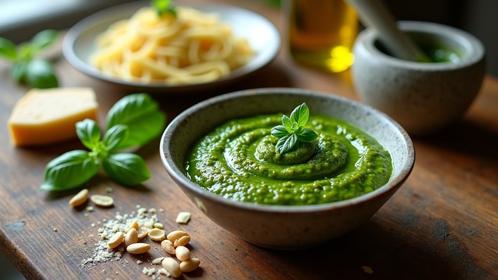 fresh basil garlic sauce