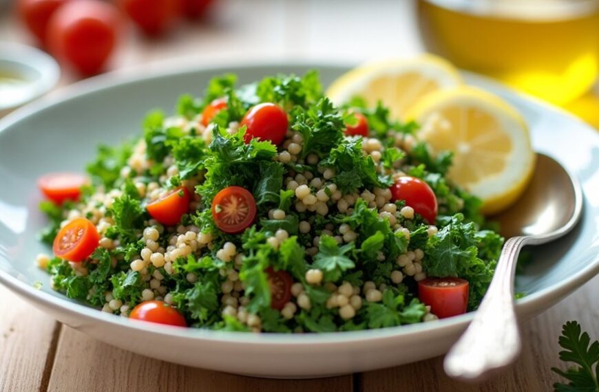 fresh parsley salad dish