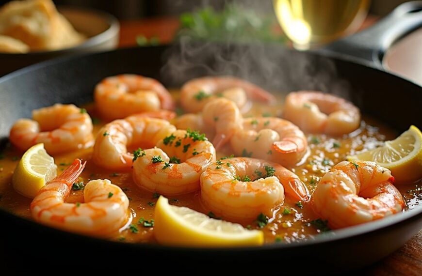 garlic butter shrimp dish