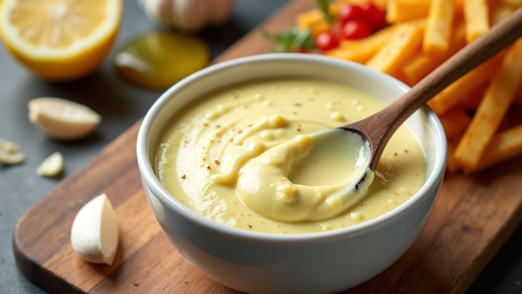 garlic infused mayonnaise sauce