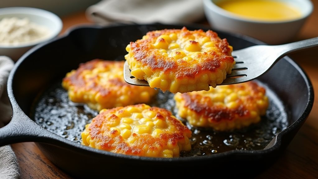 golden corn fritters recipe