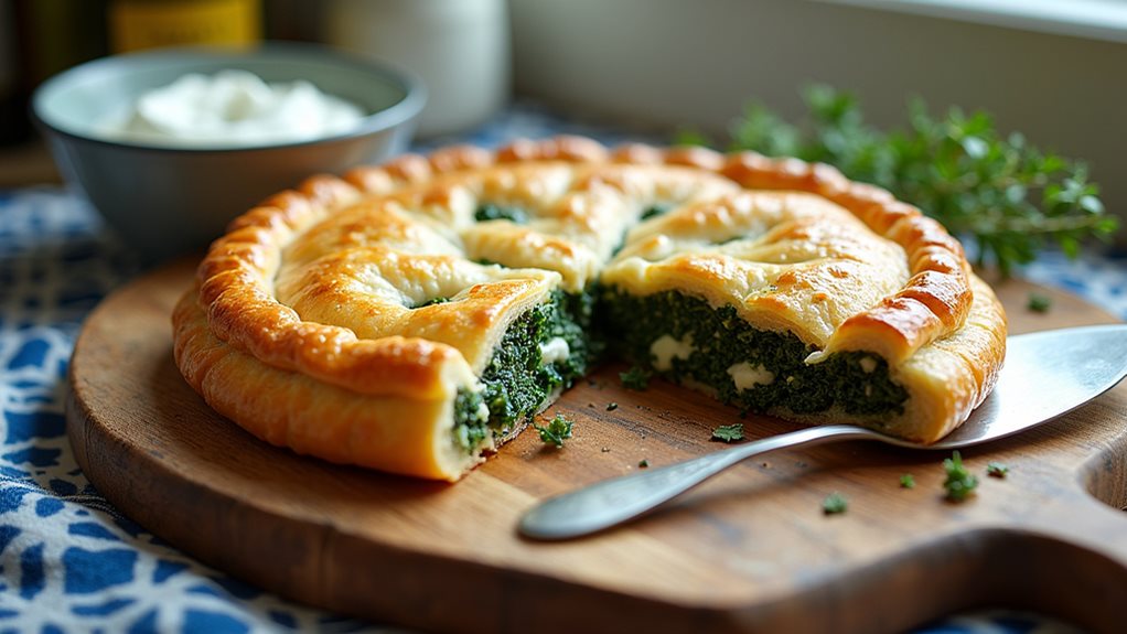 greek spinach and cheese pastry