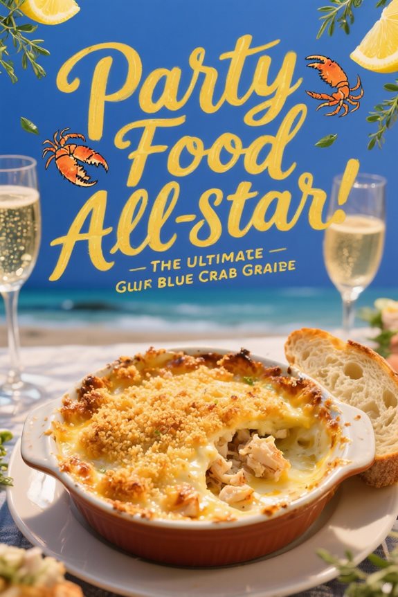 gulf blue crab gratin