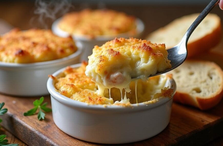 gulf blue crab gratin