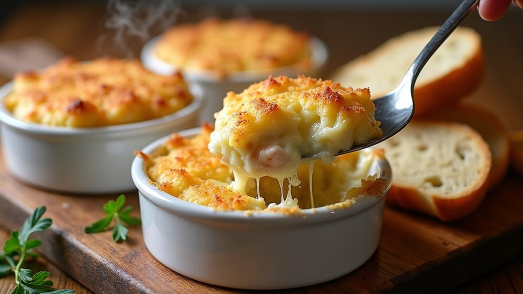 gulf blue crab gratin