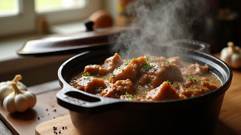 hands off beef stroganoff stew