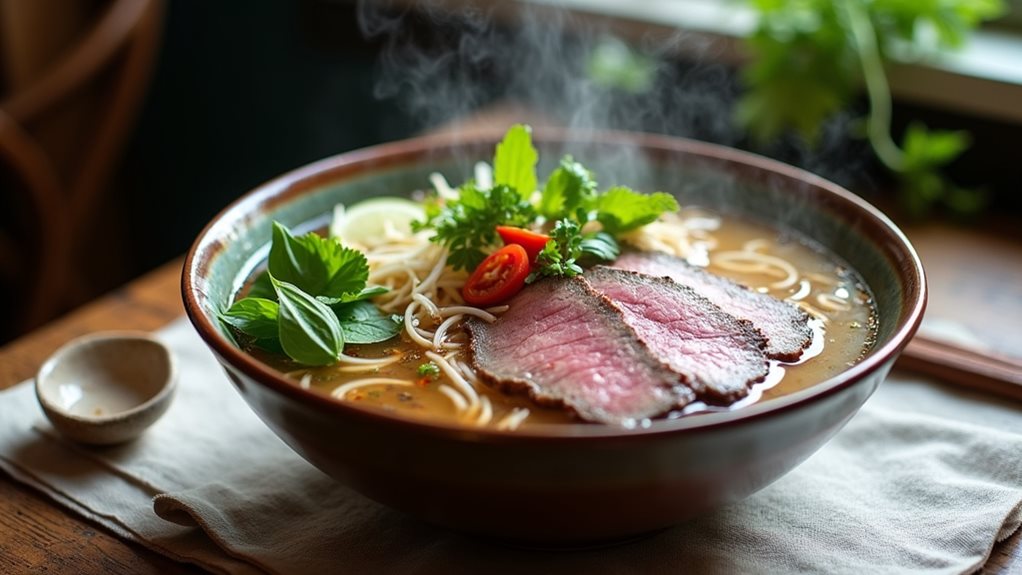 hanoi style beef pho noodles