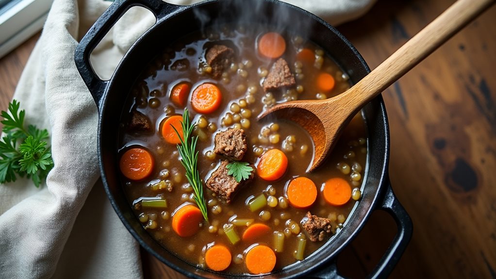 hearty beef barley soup