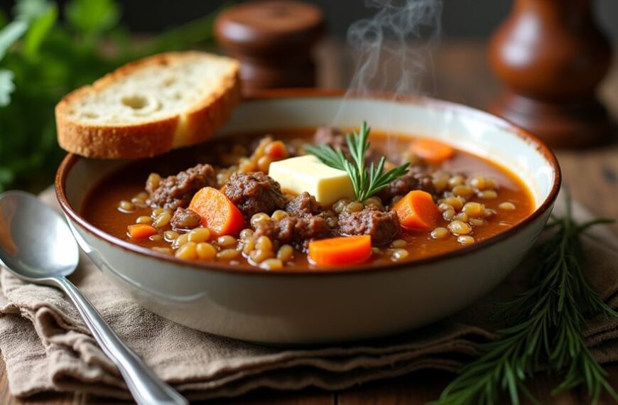 hearty beef barley soup