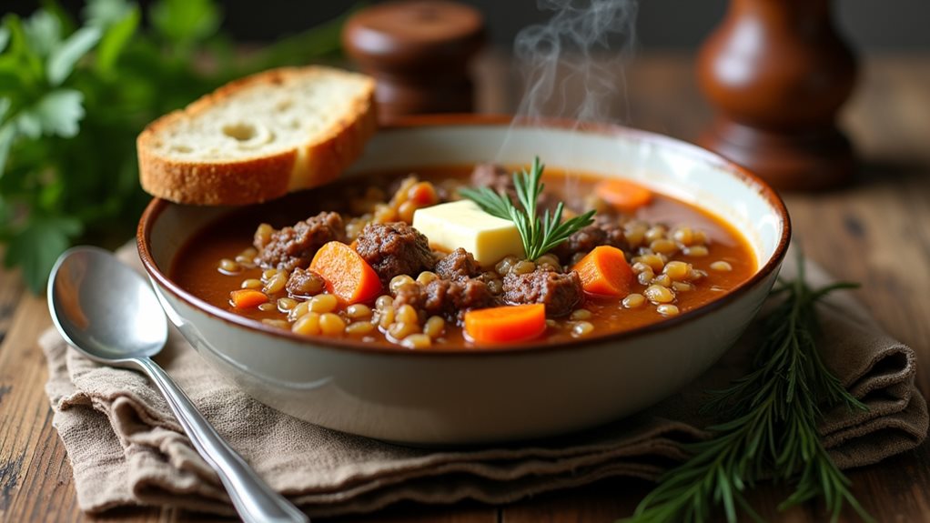 hearty beef barley soup