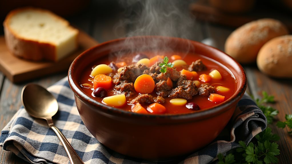 hearty hamburger vegetable stew