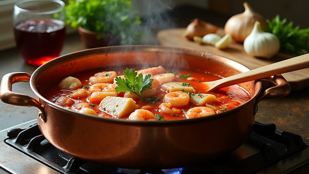 hearty italian seafood cioppino