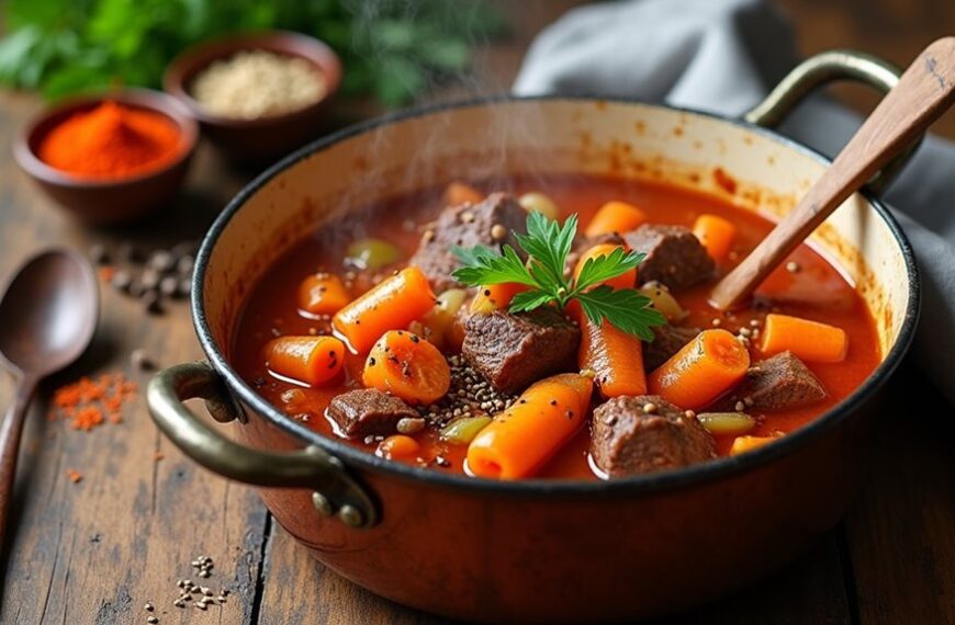 hearty meat and vegetable stew