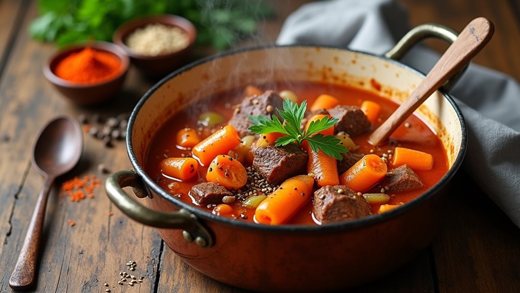 hearty meat and vegetable stew