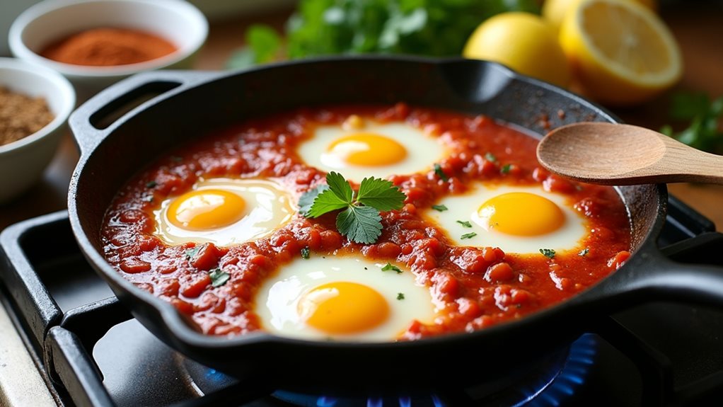 hearty shakshuka with eggs
