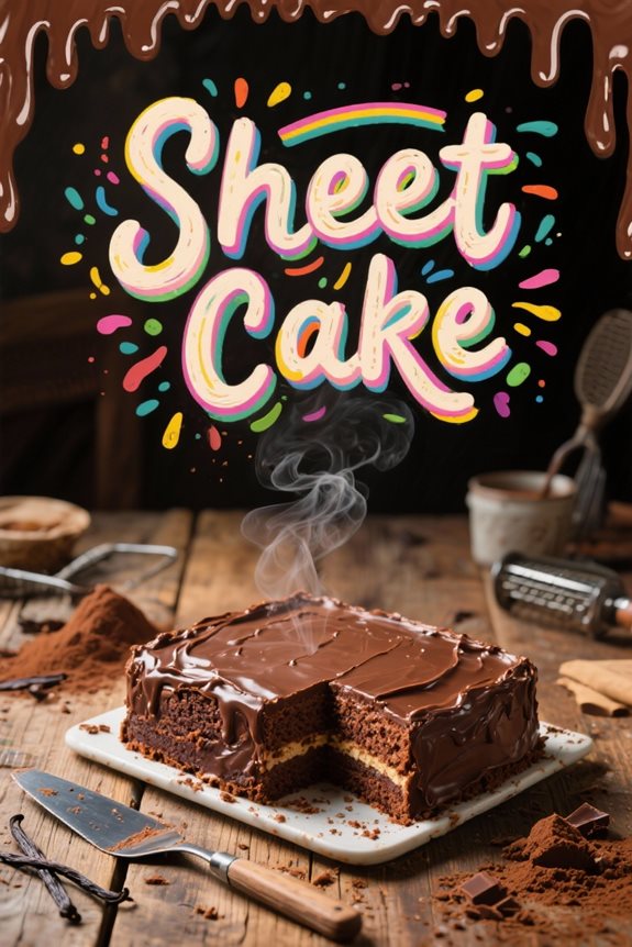 heavenly chocolate sheet cake