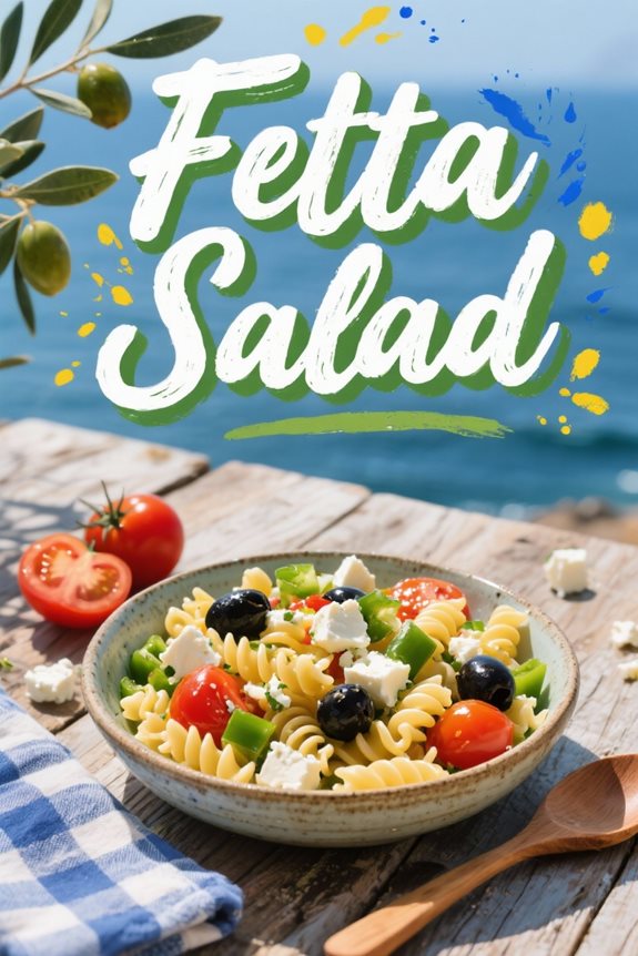 mediterranean feta pasta salad