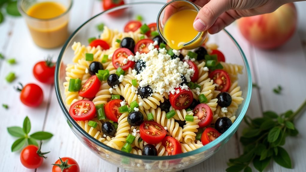 mediterranean feta pasta salad