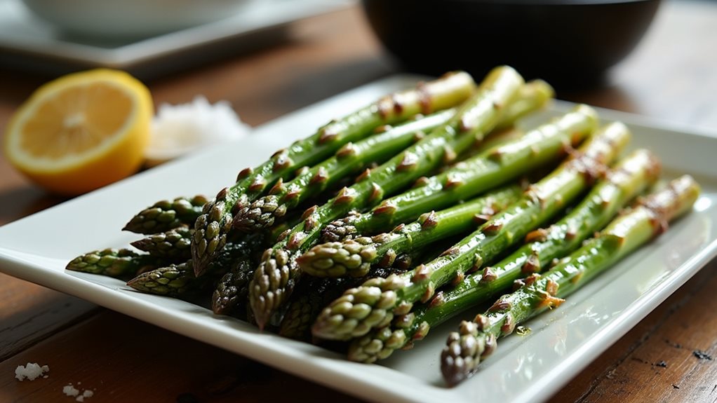 oven cooked tender asparagus spears