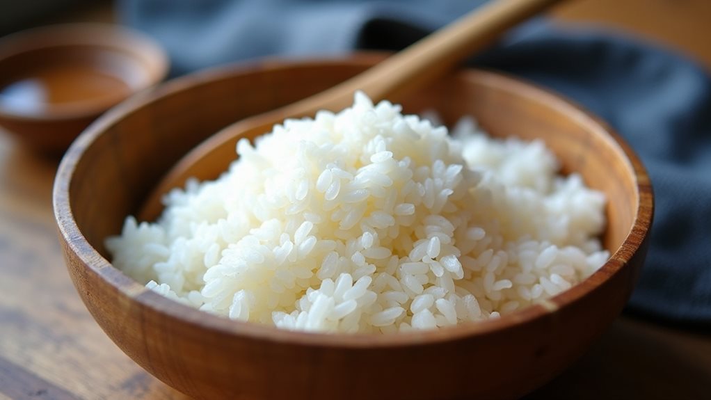 perfectly seasoned sushi rice
