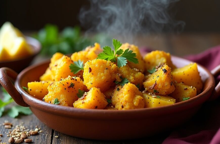 potato cauliflower curry dish