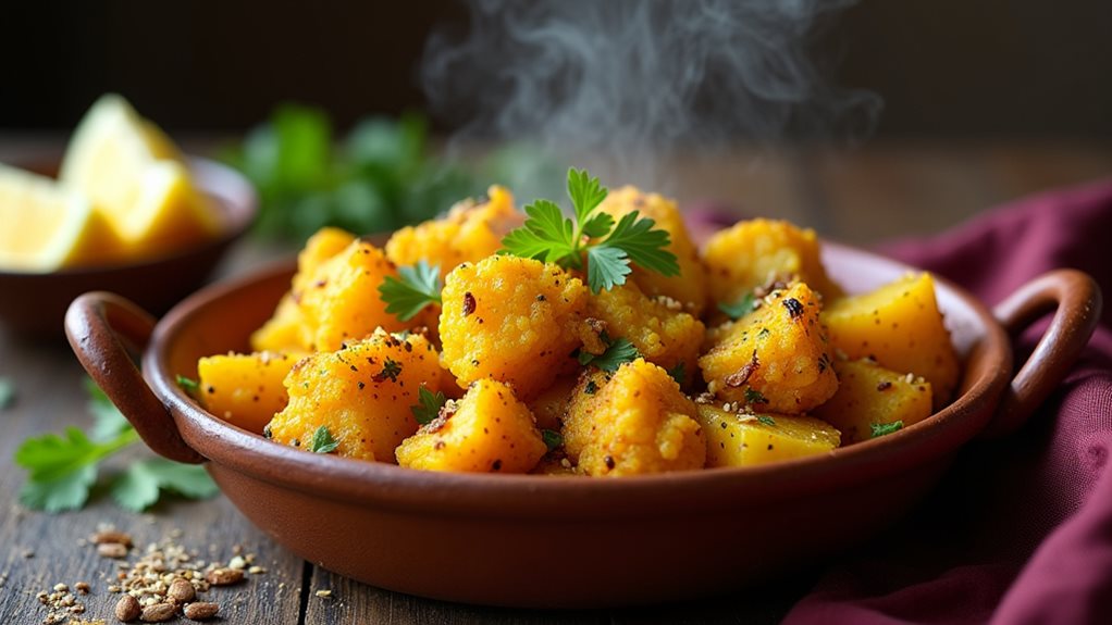 potato cauliflower curry dish