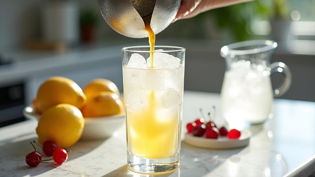 refreshing gin lemon cocktail