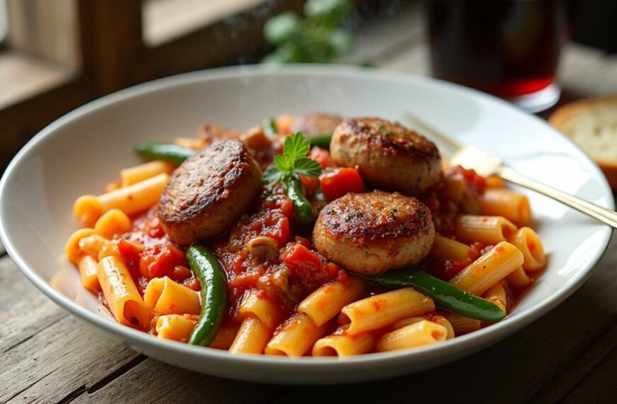 sausage and peppers dish