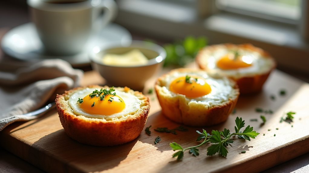 savory baked egg cups