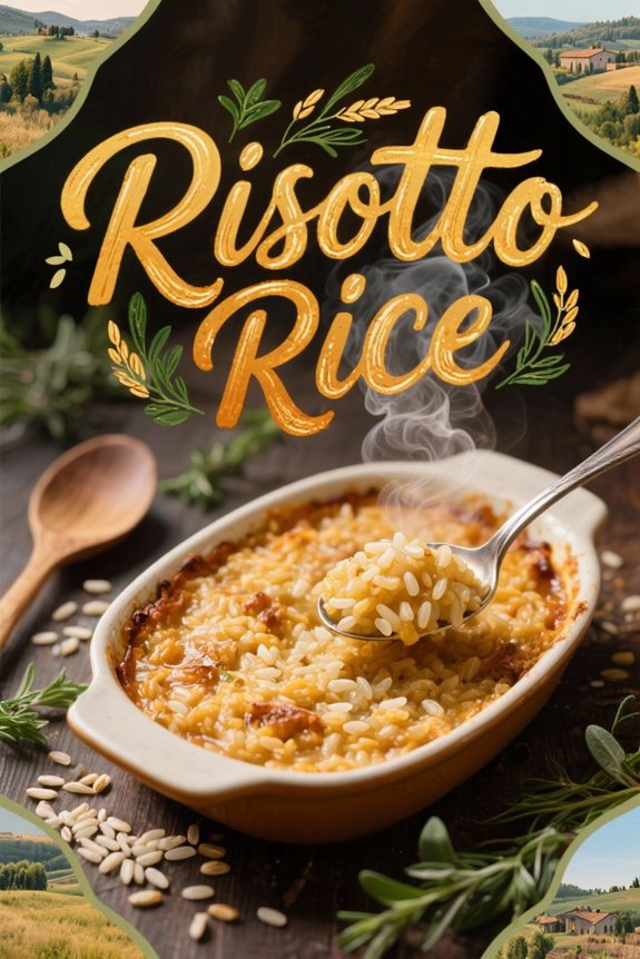 savory baked risotto dish