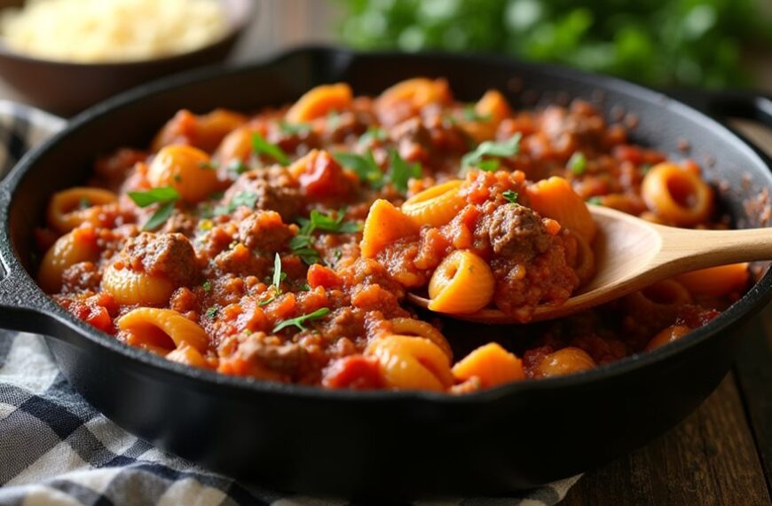 savory beef baked dish