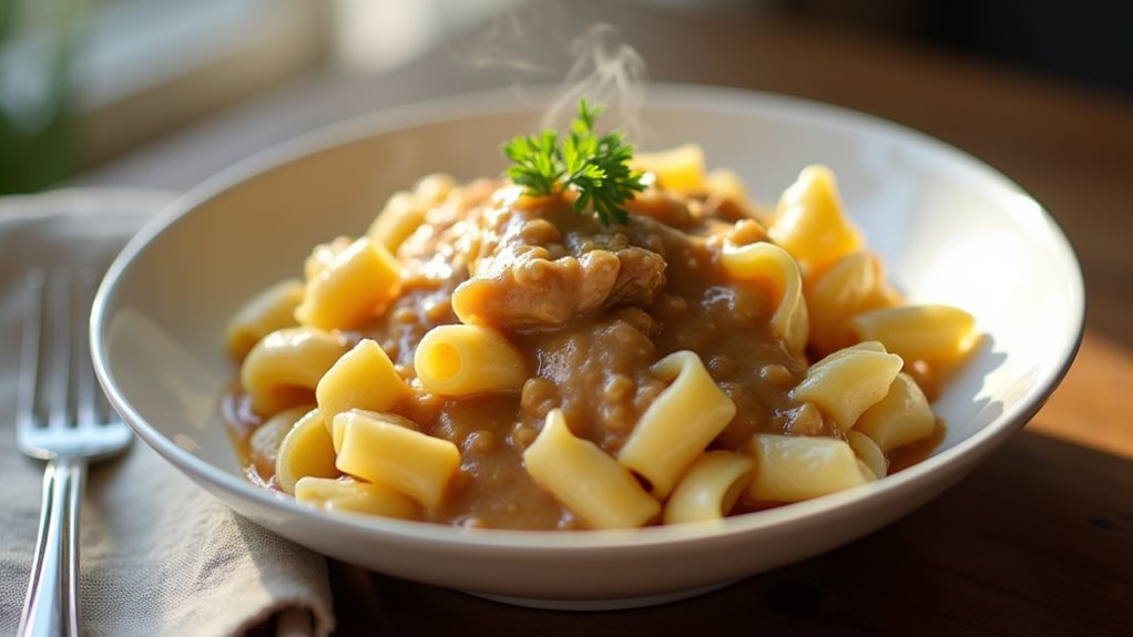 savory chicken noodle dish