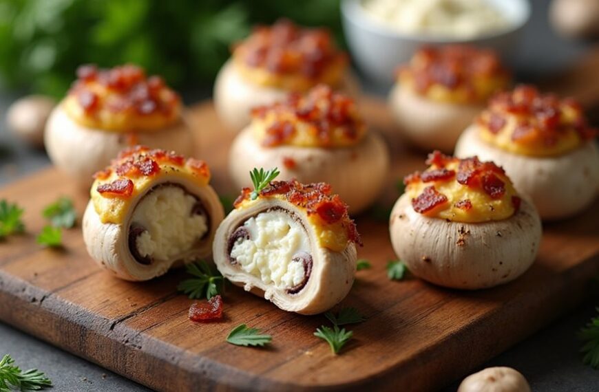 savory filled mushroom appetizers