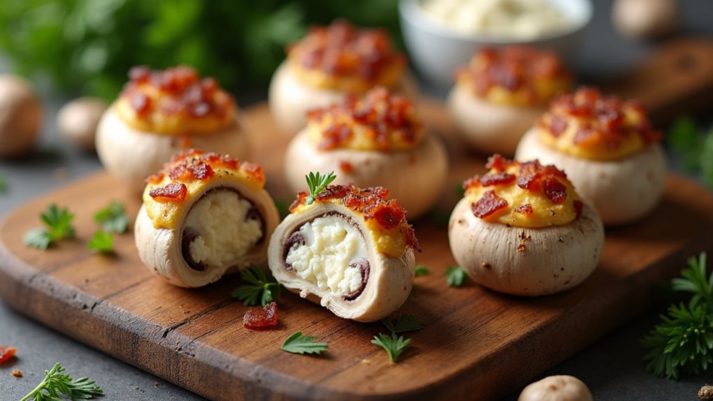 savory filled mushroom appetizers