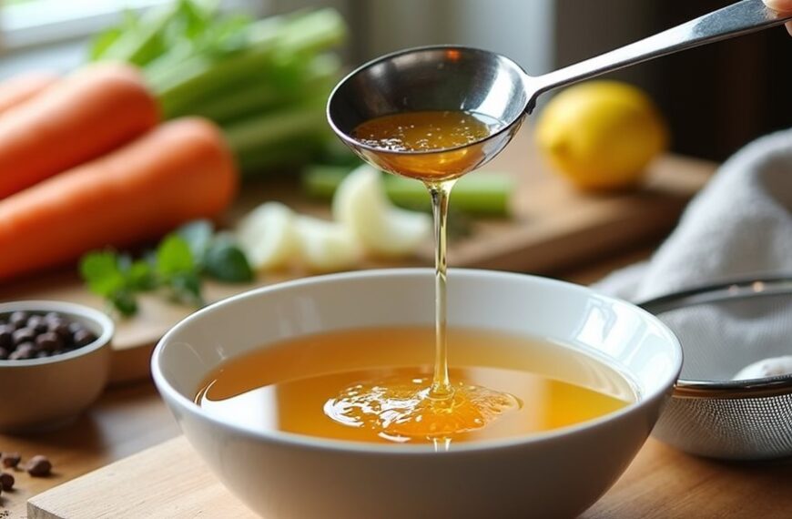 savory homemade chicken broth