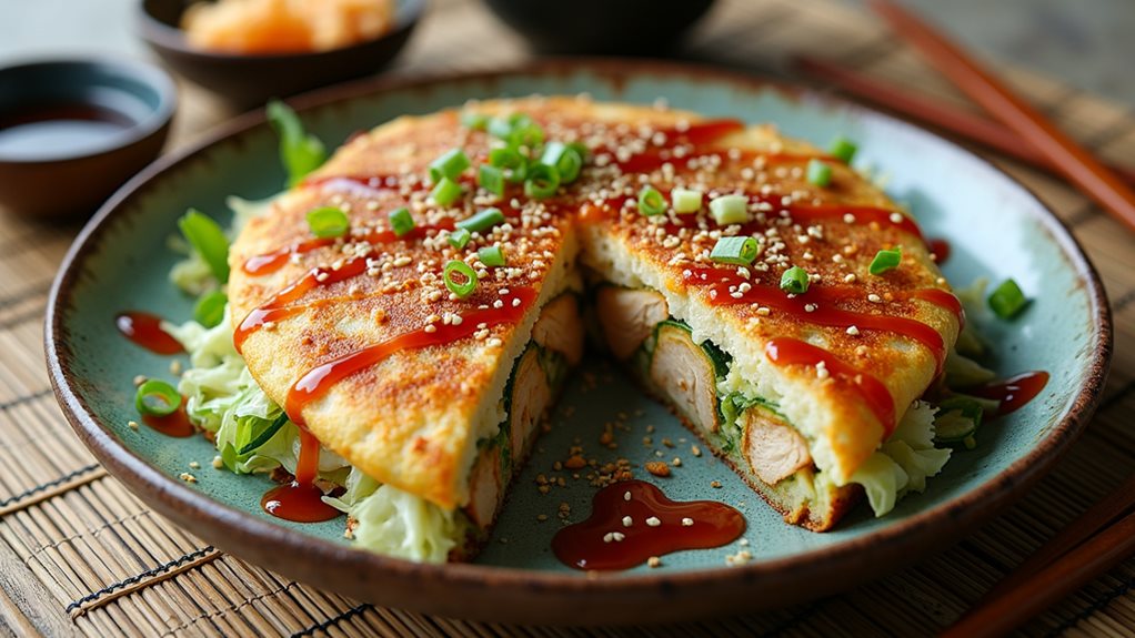 savory japanese pancake dish