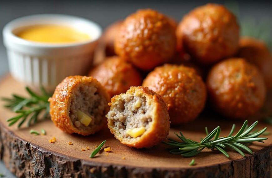 savory pastry with sausage