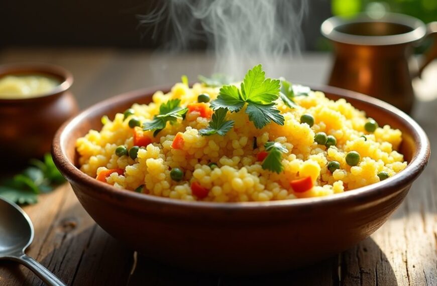 savory semolina breakfast dish