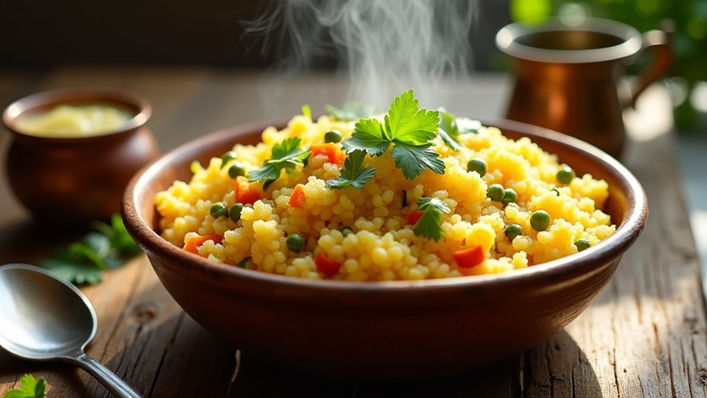 savory semolina breakfast dish