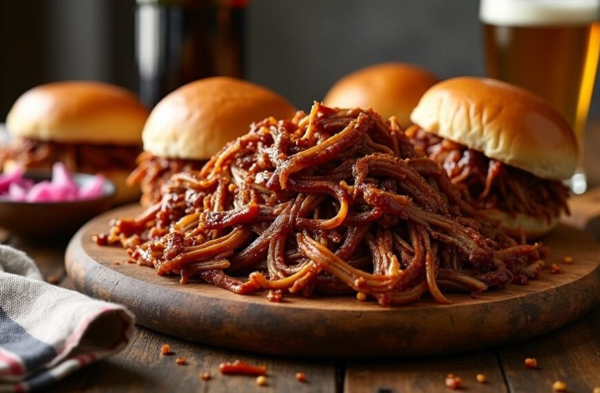savory slow cooked barbecue meat