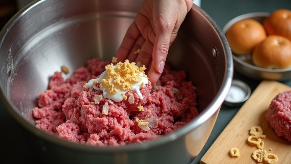 savory sour cream burgers