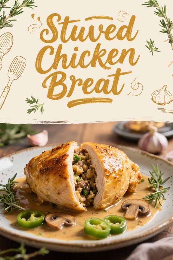 savory stuffed chicken breasts
