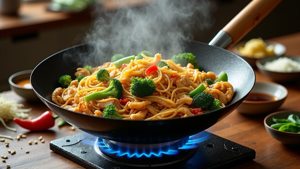 savory thai chicken stir fry